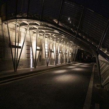 The expressway public staircase, Paris, France