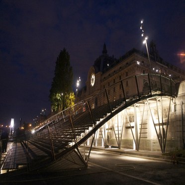 The expressway public staircase, Paris, France