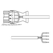 Leads and Connectors — P4 4C 5M 1.5 WLC